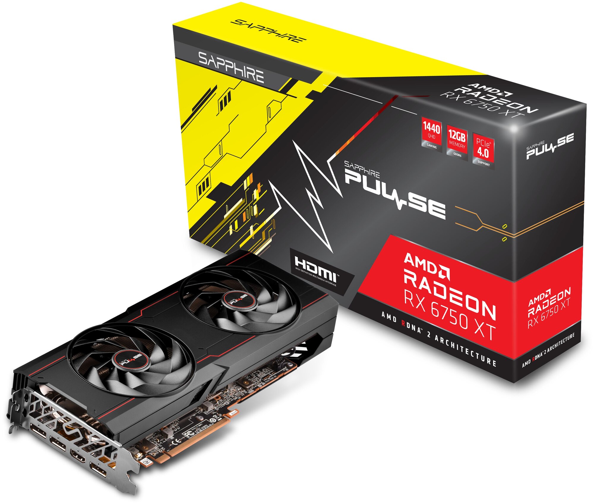 Видеокарта Sapphire RX 6750 XT PULSE Gaming OC 12G (11318-03-20G) - фото №6