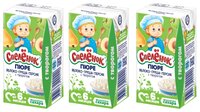 Пюре Спелёнок яблоко, груша, персик с творогом (с 6 месяцев) Tetra Pak 125 г, 3 шт.