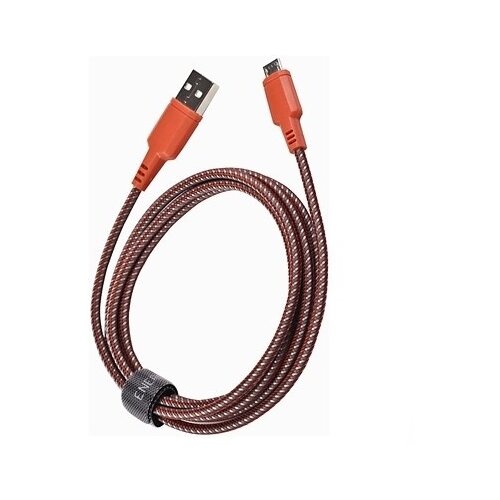 Кабель USB - micro USB EnergEA плетеный 15м красный