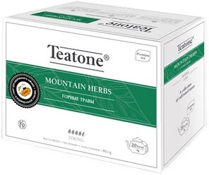 Чайный напиток травяной Teatone Mountain herbs Горные травы в пакетиках для чайника, 1 уп.