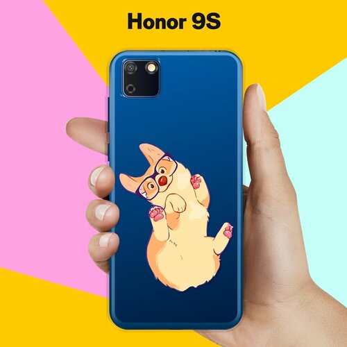 Силиконовый чехол Корги в очках на Honor 9S силиконовый чехол корги в очках на honor 20 pro