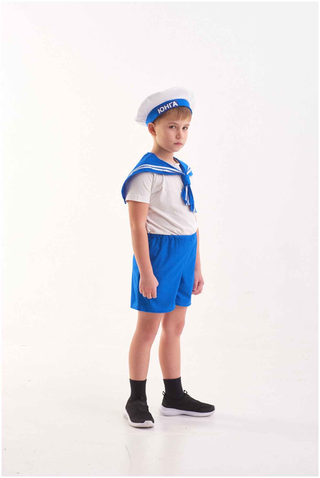 Карнавальный костюм «Моряк», бескозырка, воротник, 5-7 лет