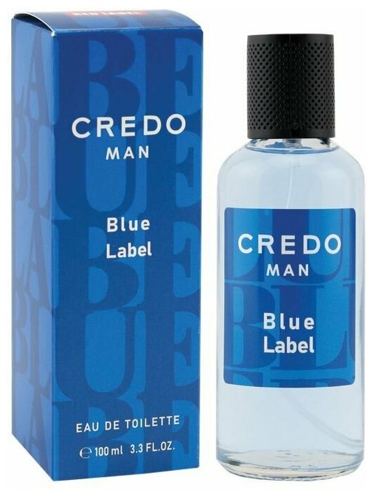 Туалетная вода мужская 100мл, CREDO MAN Blue Label