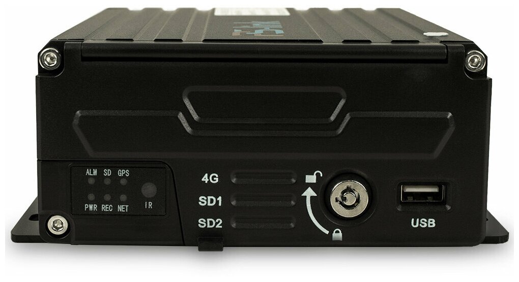 Видеорегистратор для транспорта 4 канала PS-link PS-A9814-GW4 с GPS 4G WiFi модулями, поддержкой 2Мп AHD камер, записью на HDD, SD