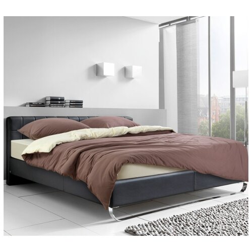 фото Постельное белье «кофейный крем», трикотаж (2.0) на резинке текс-дизайн