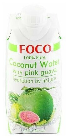 Кокосовая вода с розовой гуавой 330 мл - фотография № 5