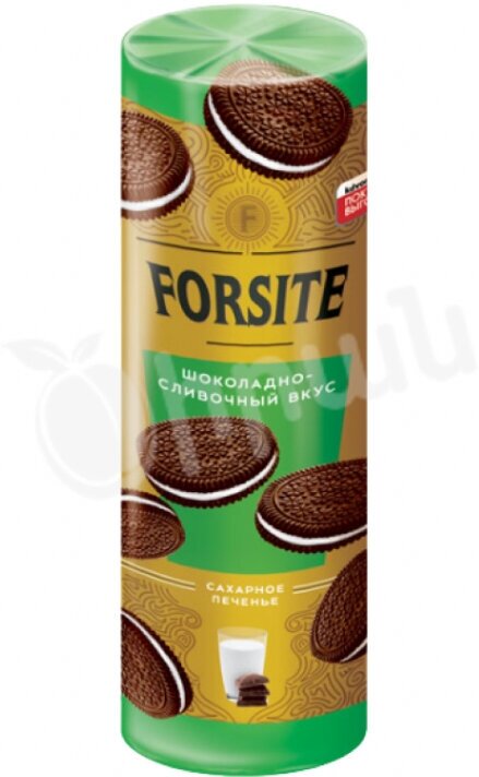 "Forsite", печенье-сэндвич с шоколадно-сливочным вкусом, 220 г - фотография № 1