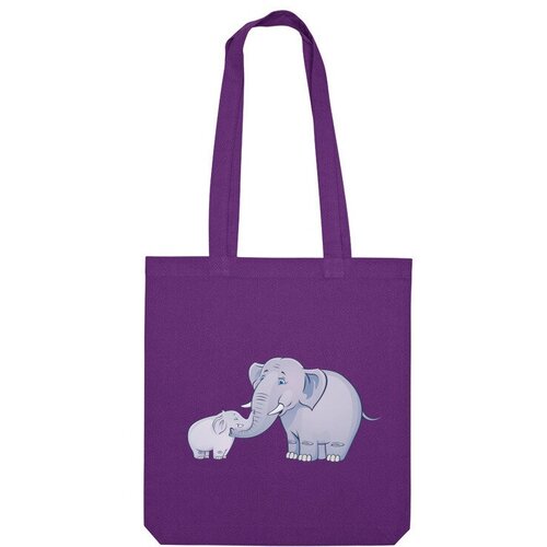 фото Сумка шоппер us basic, фиолетовый