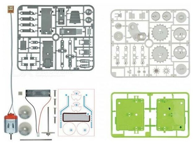 Электронный конструктор Робот-старикашка 4 в 1 (62 дет.) ND Play - фото №5