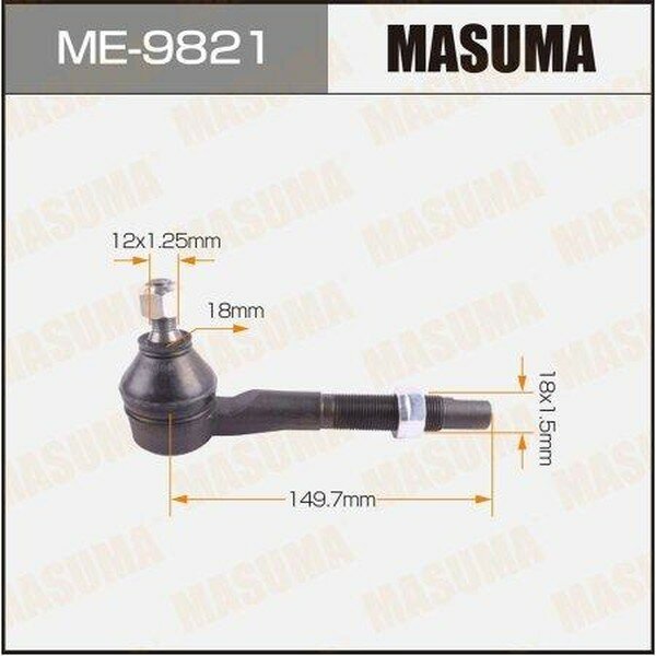 Наконечник рулевой тяги MASUMA ME-9821 Lexus Hs250H 2009-2018, Toyota Auris 2006-2012, Toyota Avensis 2008-2018, Toyota Avensis Wagon 2008-2018