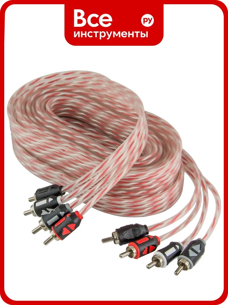 Кабель RCA AurA 5 метров, 4 канала, витая пара RCA-A154MKII