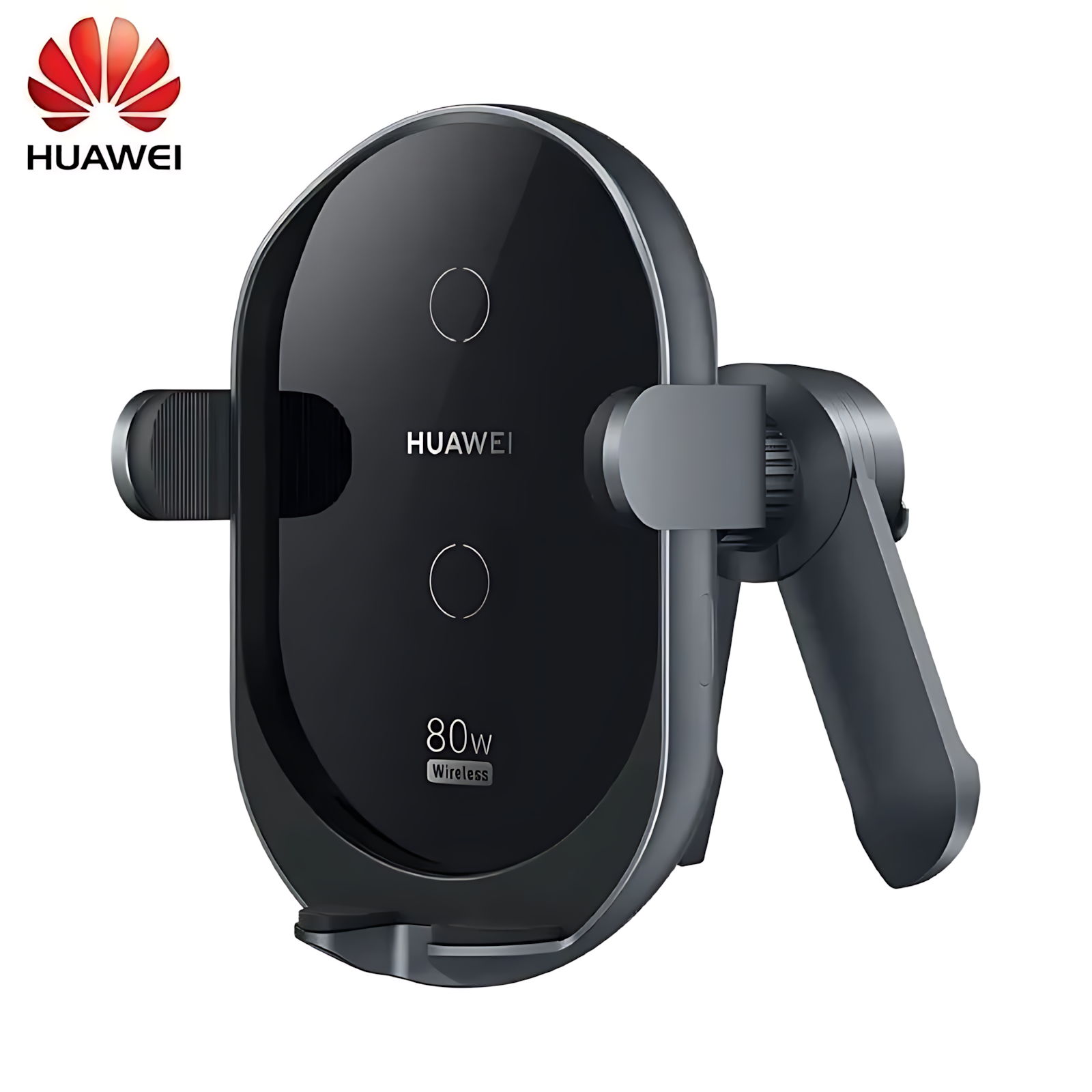 Беспроводное автомобильное зарядное устройство с держателем Huawei SuperCharge 80W K080 в дефлектор и на торпедо