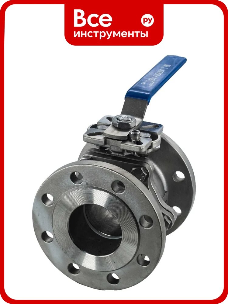 Кран шаровый фланцевый под привод нержавеющий NEWKEY (2PC), AISI304 DN80 (3"), (CF8), PN16 NK-BFtp(2PC)80/4