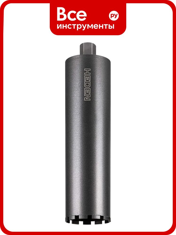 Коронка алмазная HEDEN 132x450 мм, 1.1/4 UNC, 11 сегментов 410.010