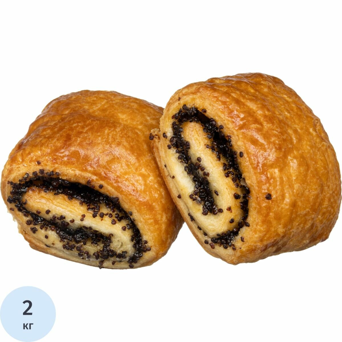 Печенье сдобное Bakery Story Улитка с маком, 2кг (1669061), 1шт.