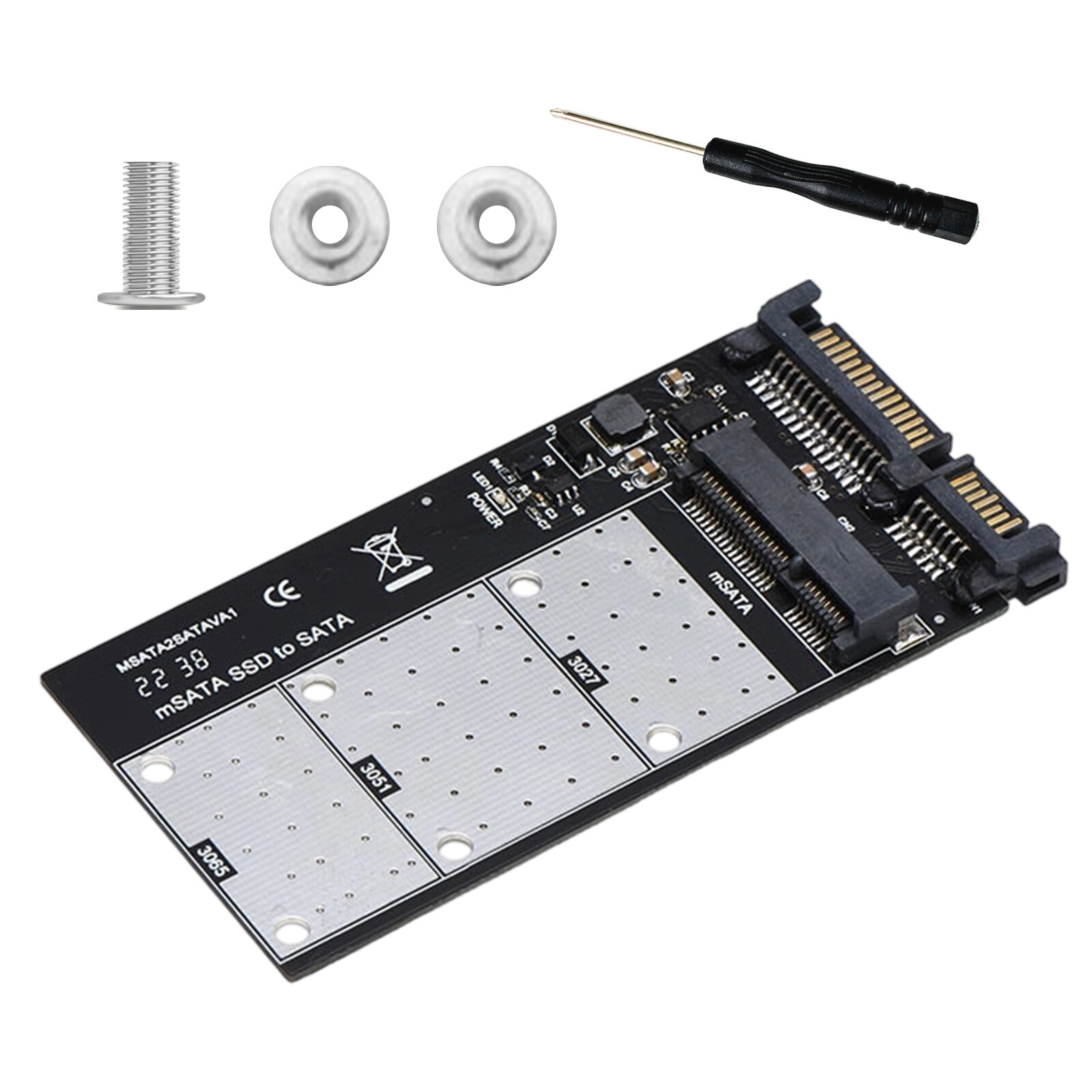 Адаптер MSATA на с разъемом 7Pin для HDD 2.5" и 3.5"