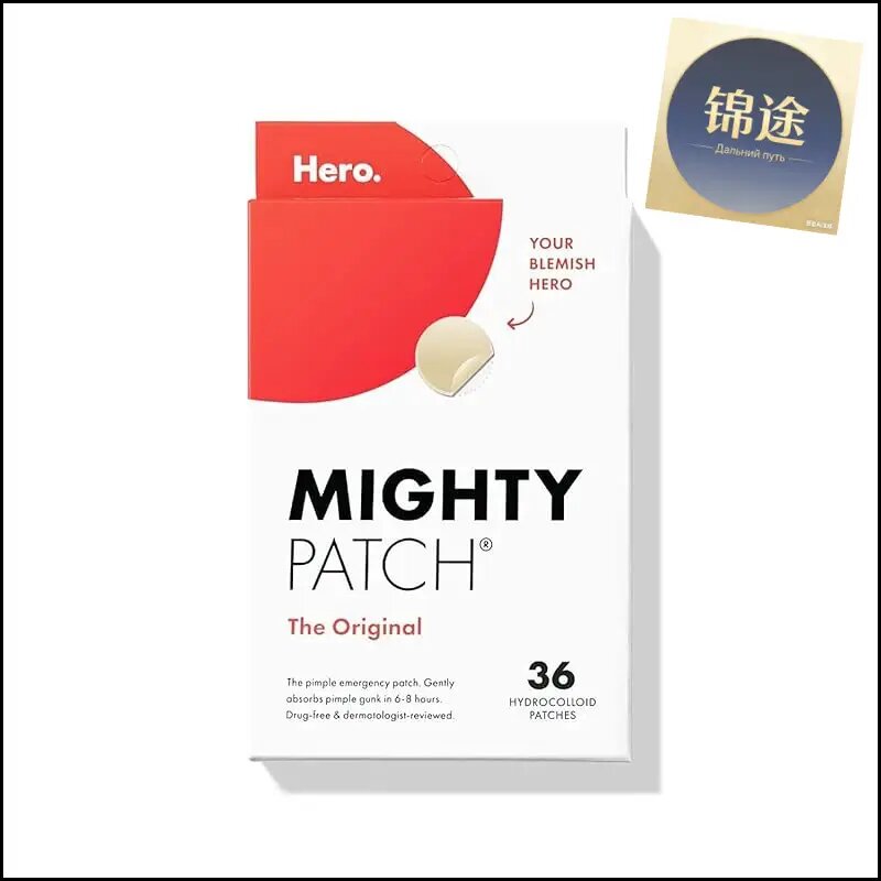 Mighty Patch Оригинал: Гидроколлоидный Патч для Уменьшения Видимости Угрей.36pcs