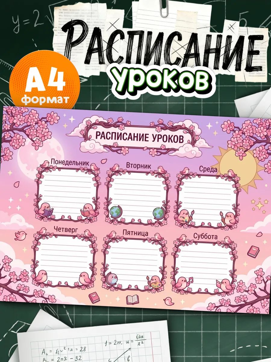 Расписание уроков Птички
