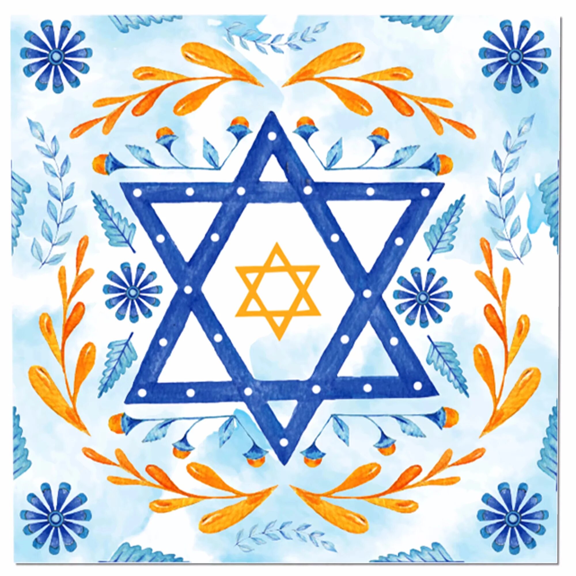 Happy Hanukkah набор одноразовой посуды из бумаги MM29720pcs-ZJ