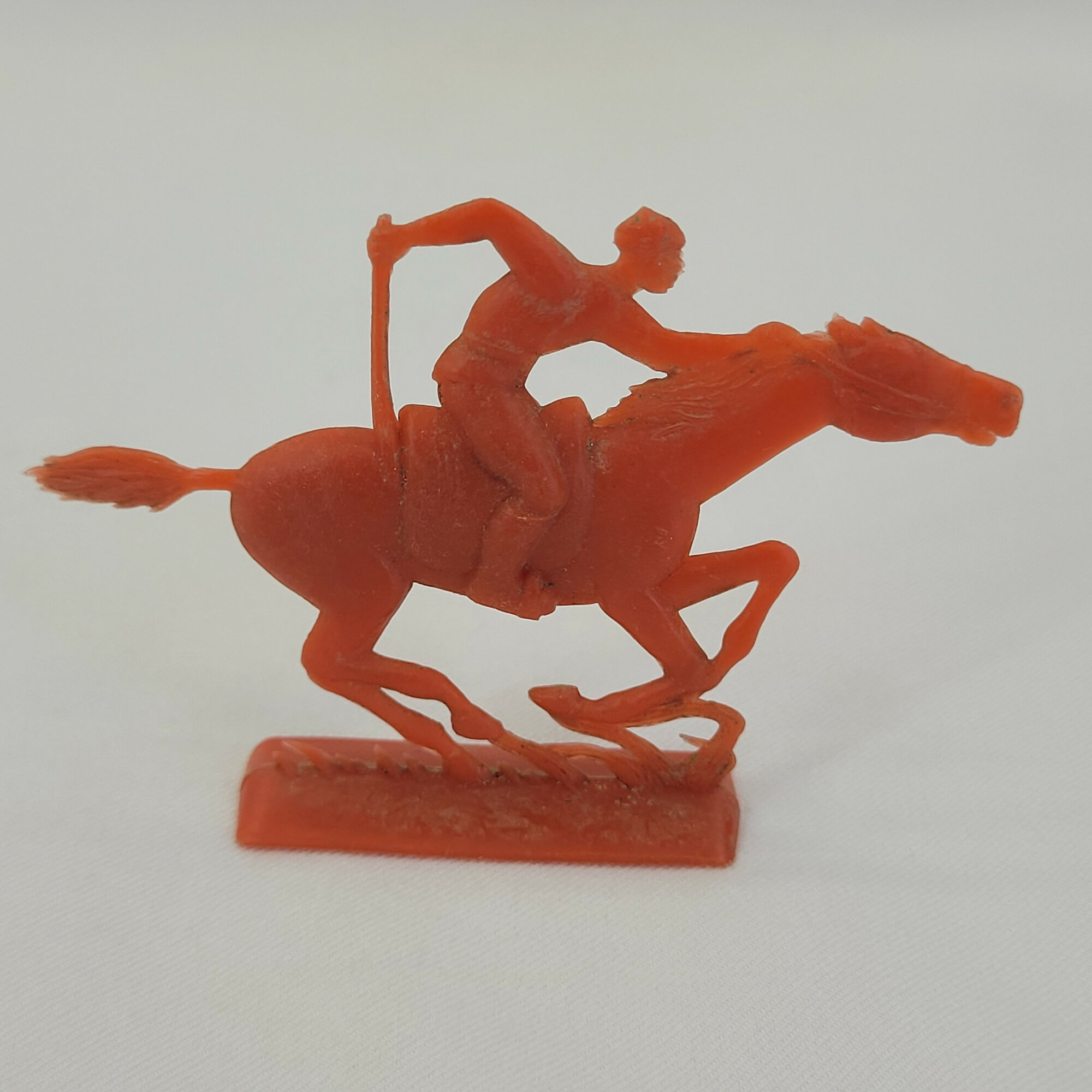 Фигурка всадника на коне, винтаж СССР. Игрушка для детской игры и оформления коллекции