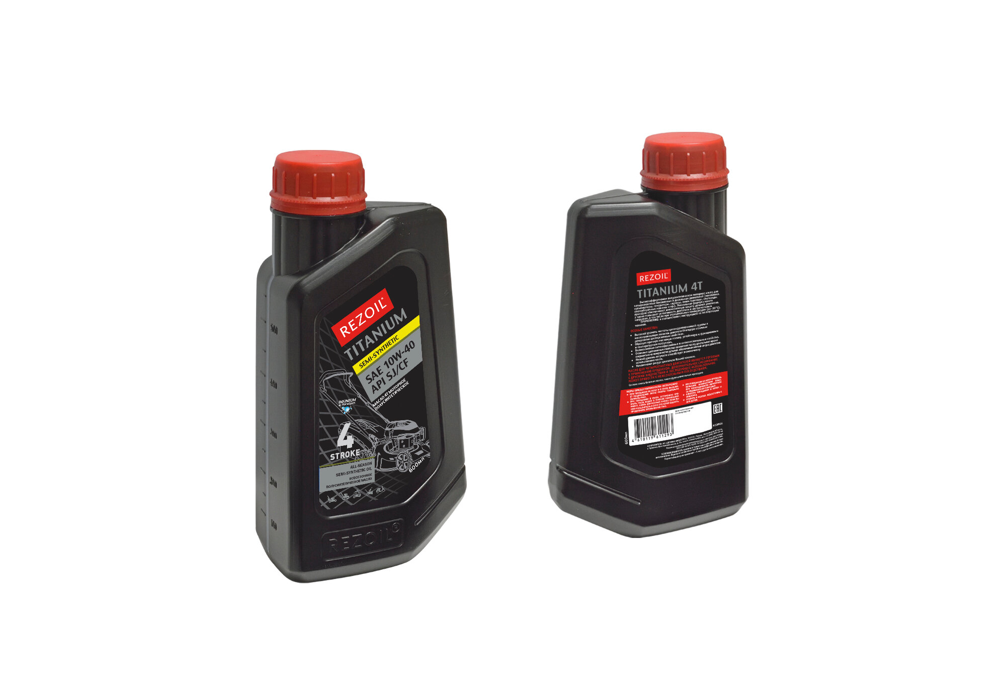 Масло REZOIL TITANIUM 4-т. п/синт. (до -30°С) SAE 10W-40 API SJ/CF 0,6 л (15шт/кор)