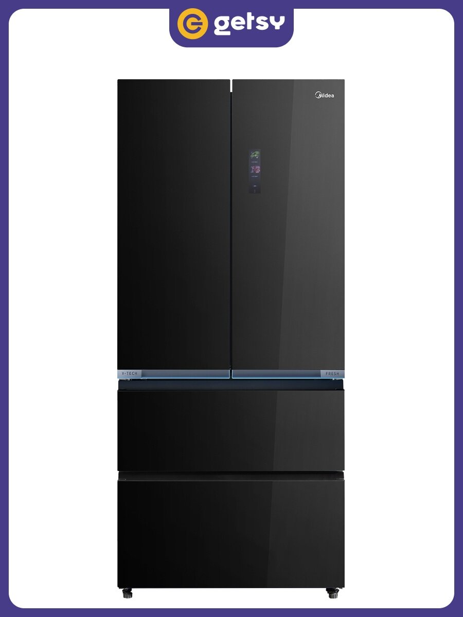 Холодильник Midea MDRF705BIE63, двухкамерный, А+, 534 л, морозилка 175 л, черный