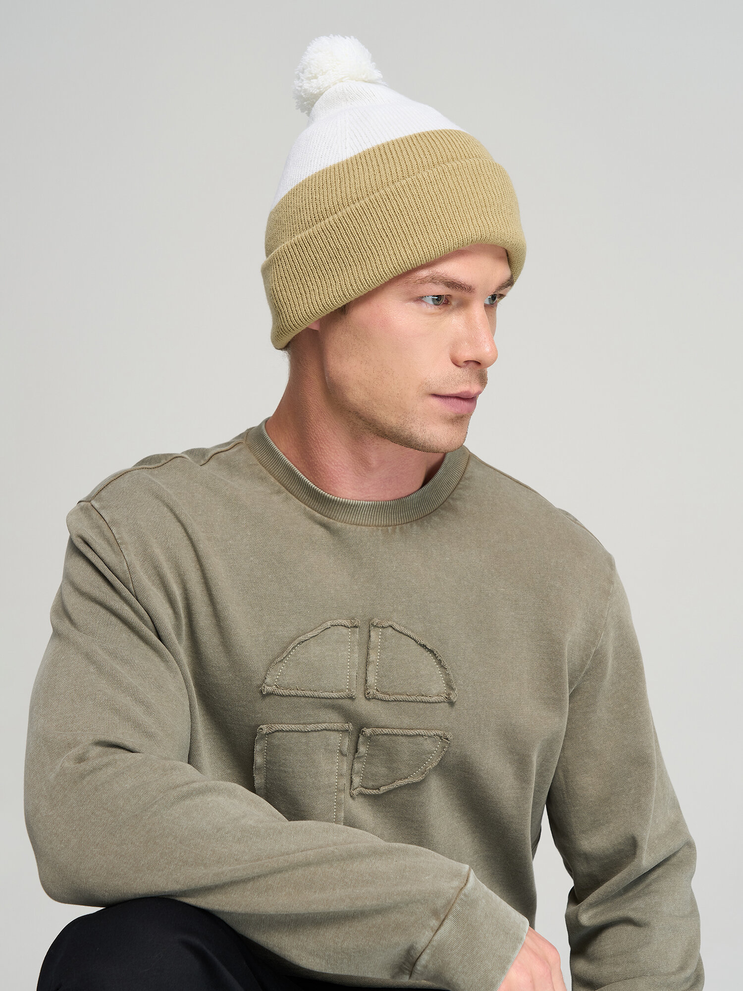 Шапка PROTEST Unisex hat для мужчин и женщин, размер one size, бежевый — фото 1