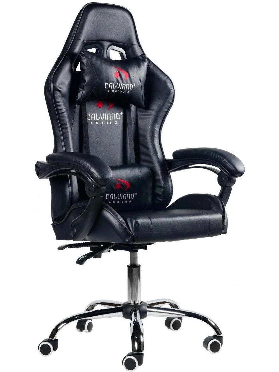 Игровое массажное кресло Calviano ASTI ULTIMATO Total black