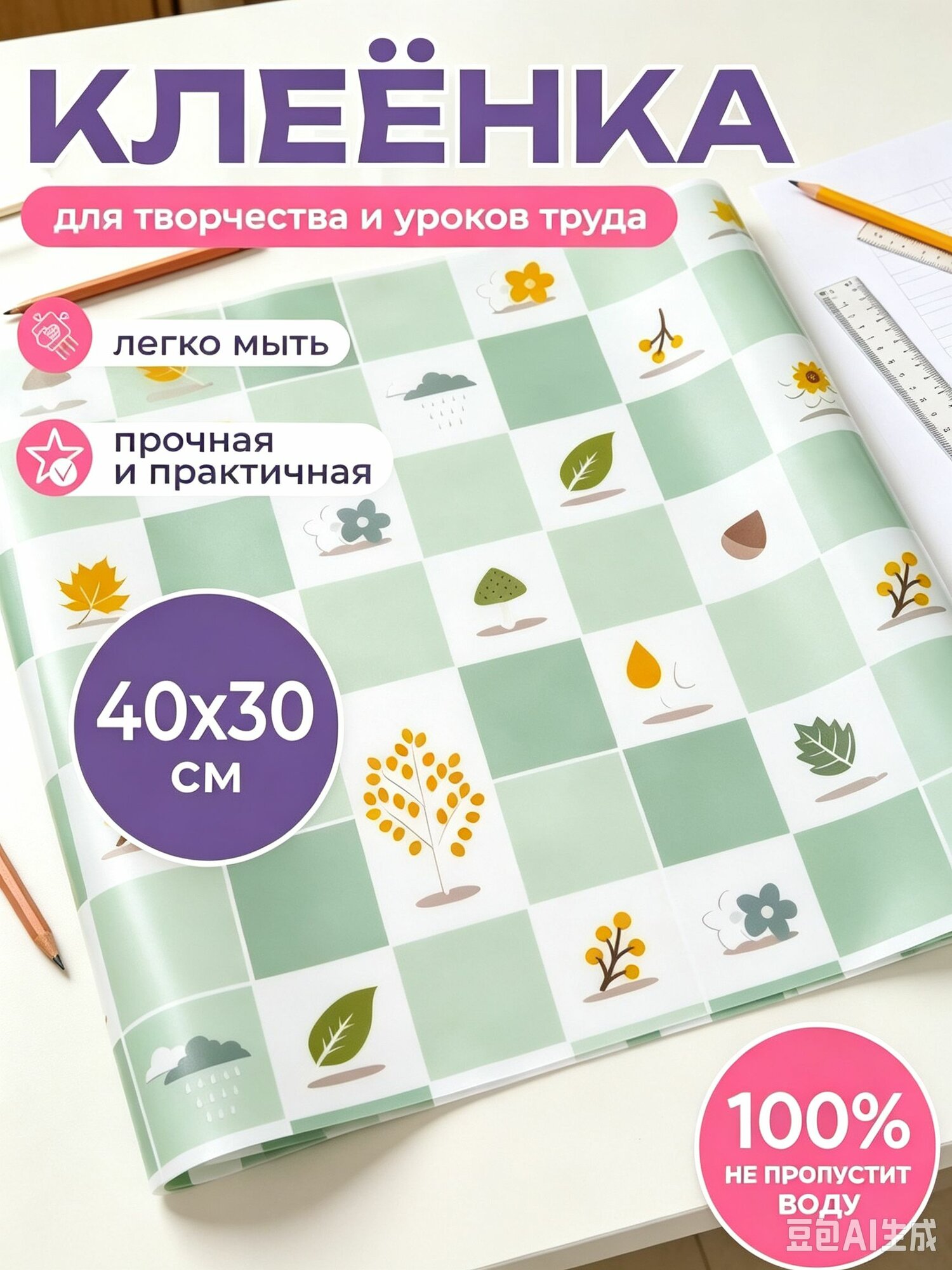Коврик для стола, материал: Полимерный материал