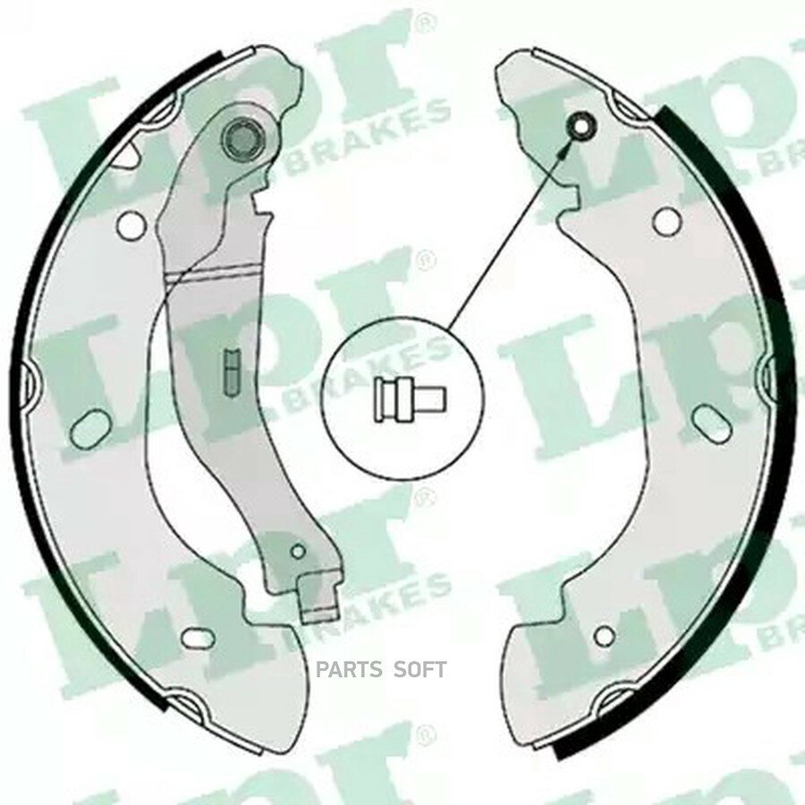 LPR 08580 Колодки торм. бар. FORD TRANSIT 00