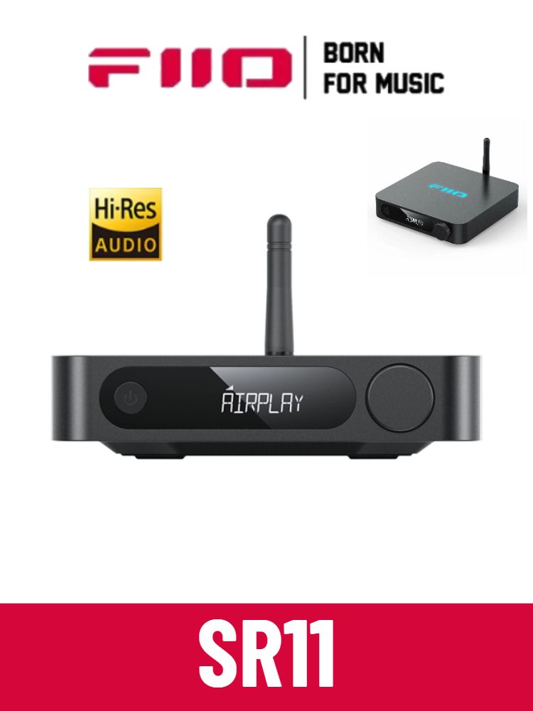 FiiO SR11 Потоковый музыкальный ресивер Поддерживает AirPlay Roon Ready 2.4G daul band WiFi с высоким разрешением звука