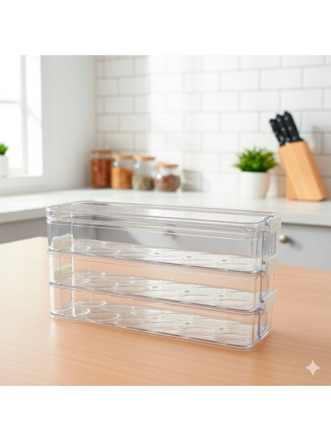 Прозрачный контейнер для яиц, 36 ячеек — фото 1