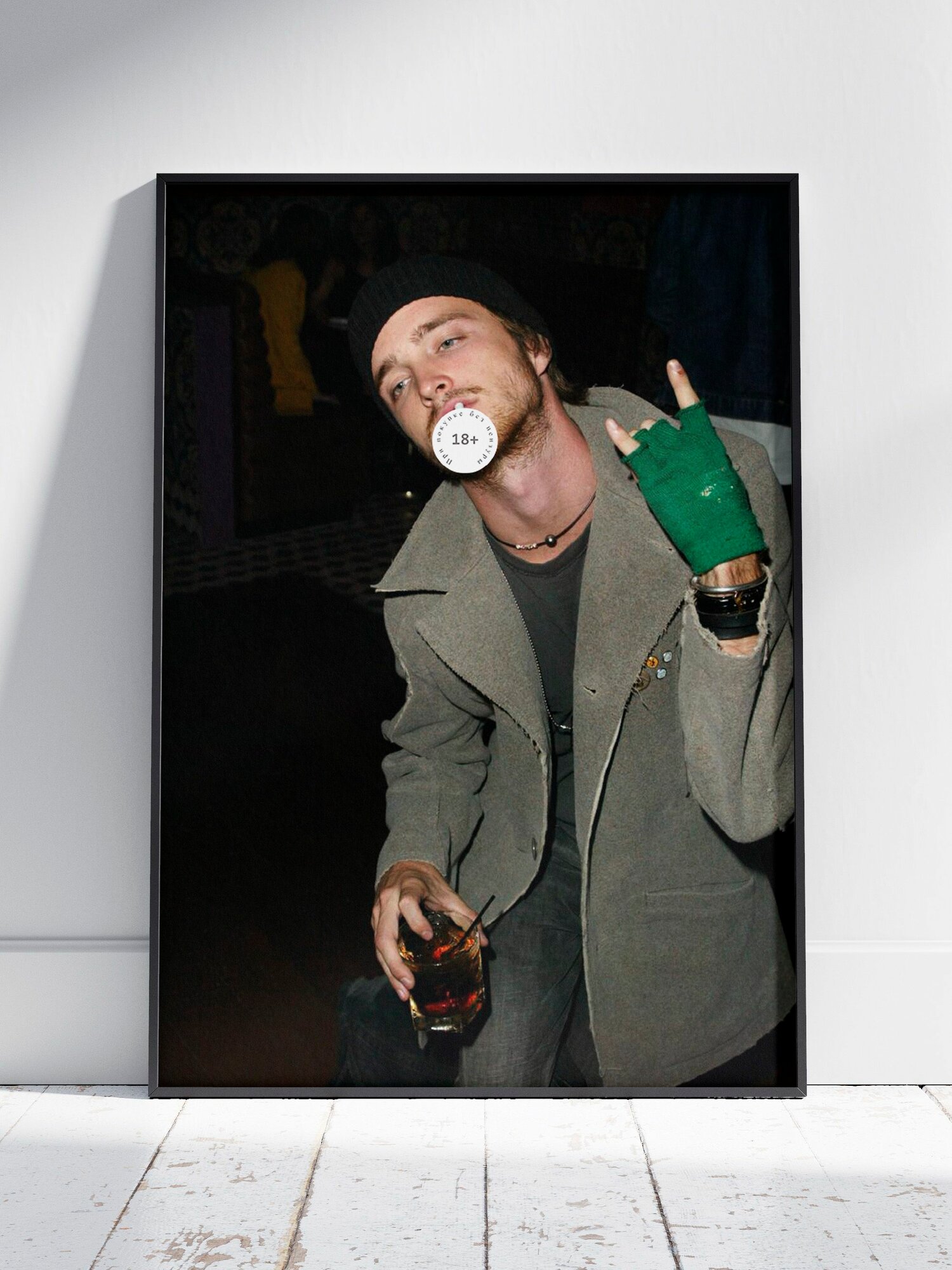 Плакат на стену для интерьера Аарон Пол (Aaron Paul 5) - Постер по актеру фильма, кино, сериала формата A4 (21x30 см)