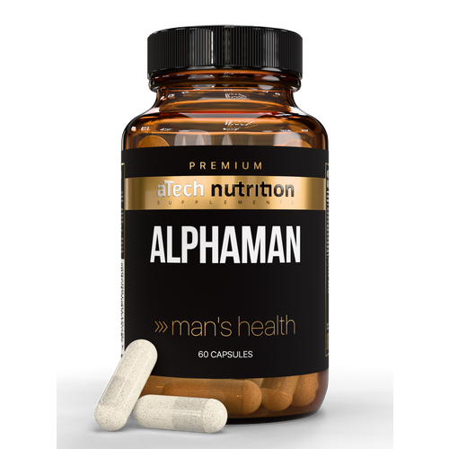 Витаминый комплекс для мужчин ALPHAMAN, средства повышающие тестостерон, 60 капсул