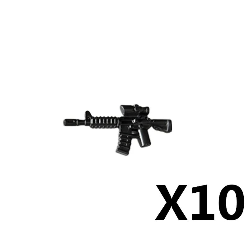 Черный автомат AR-15, 10 шт. BRICKPANDA T051