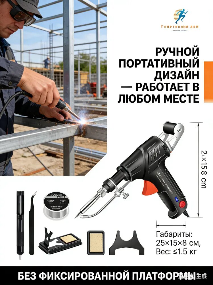 Лазерный сварочный аппарат 3 в 1 ручной