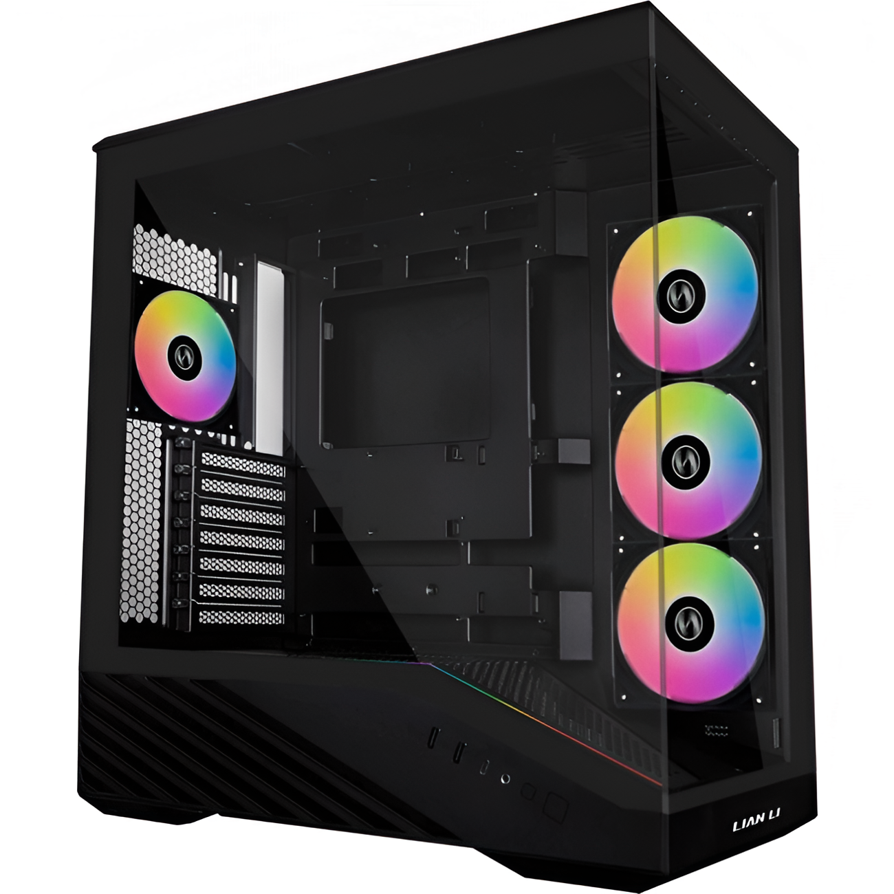 Корпус Midi-Tower Lian Li V100 TG ARGB, E-ATX, Black (G99. V100RX. R1)