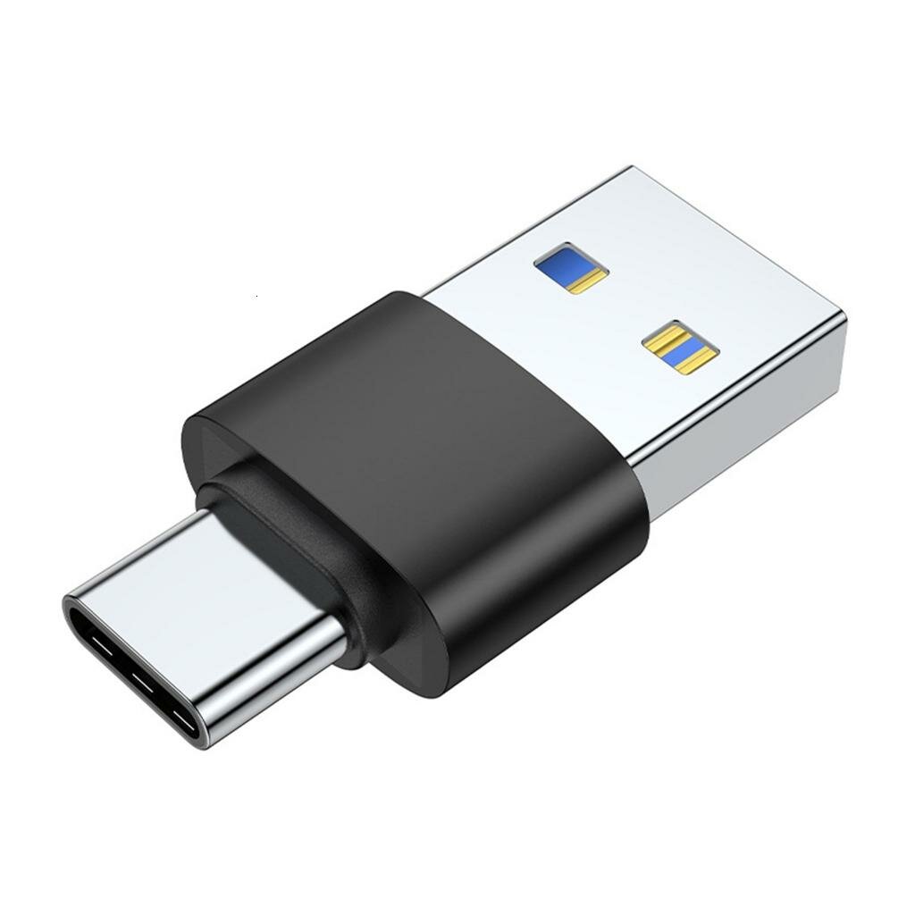 Универсальный адаптер USB 3.0 – USB Type-C, Круглый без света BK