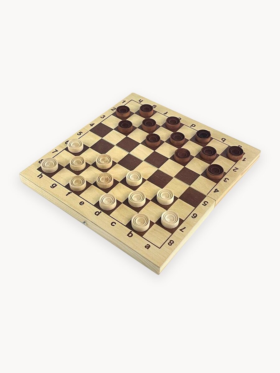 Шашки Кировские (Россия, дерево, 29х14,5х5 см)