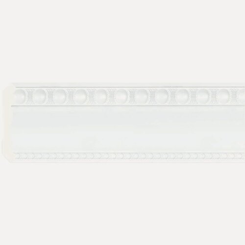 Изображение товара Плинтус потолочный Карниз 80х57х2400мм, Белый мат A80(1)/W27. Cosca. Набор 6шт.