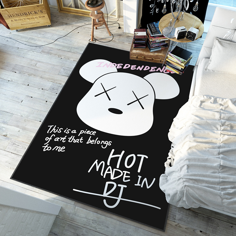 Ковер безворсовыйкавс 80x120см. Коврик универсальный противоскользящий