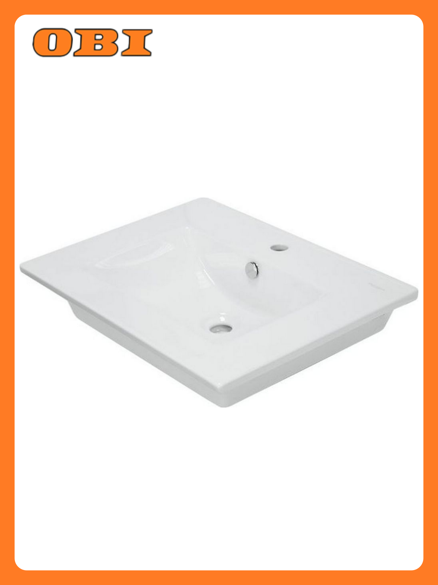 Раковина накладная SANITA LUXE Quadro QDR60SLWB01 керамика белая 60х47 см