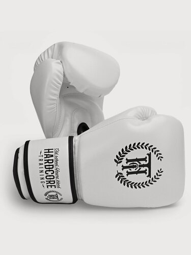 Изображение товара Перчатки для бокса Hardcore Training Base White PU 12 Oz белые