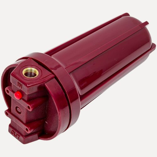 Изображение товара Магистральный фильтр Аквабрайт АБФ-ГОР-12 10" для горячей воды в комплекте кронштейн и ключ 33666