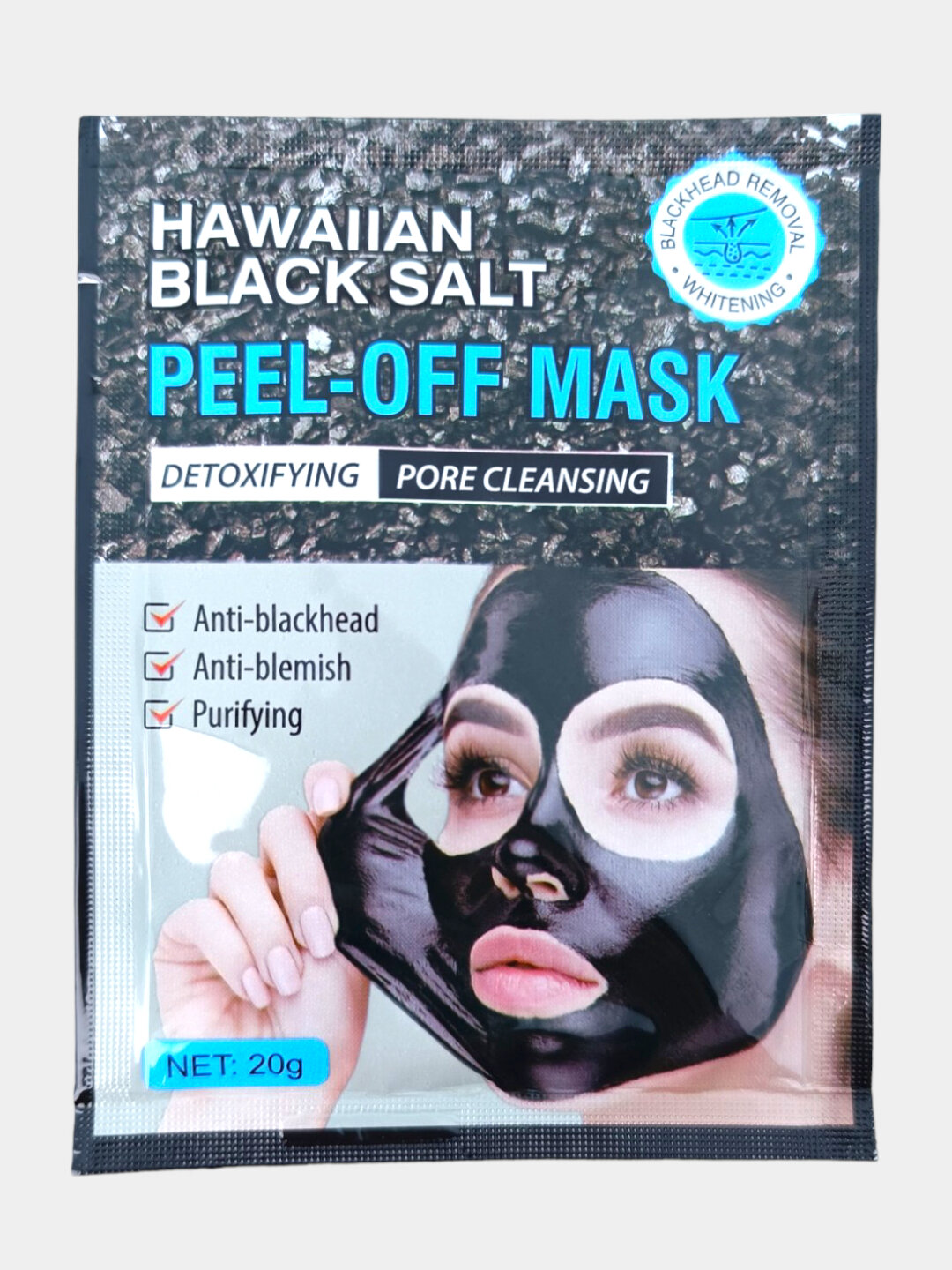 Маска-пленка Savdo Belgisi, очищающая, с древесным углём, для лица, от чёрных точек и акне