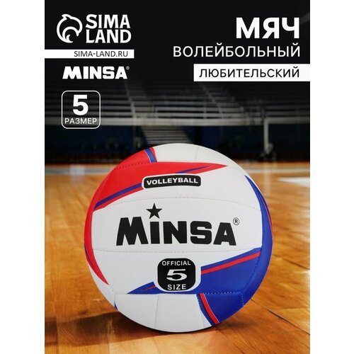 Мяч волейбольный Minsa, р. 5 (18 панелей, TPU, машинная сшивка)