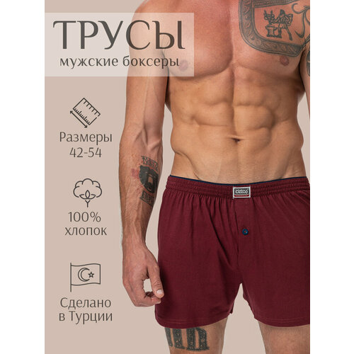 фото Трусы oztas, размер m, бордовый
