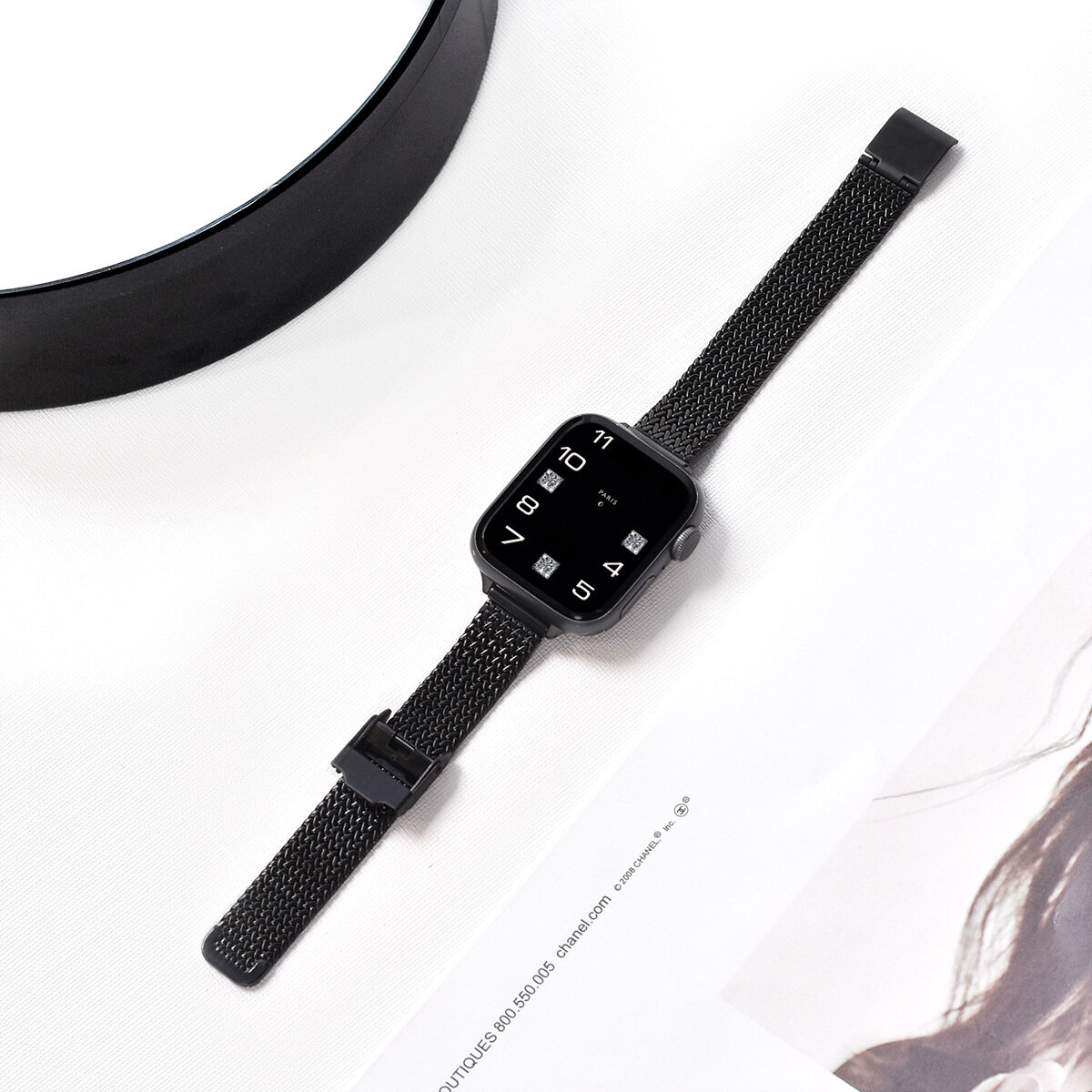 Совместимый ремешок для Apple Watch iWatch S10 S11 с магнитным звеном, ремешок для Huawei 8, Xiaomi Band 9 Pro, ремешок для Redmi 6