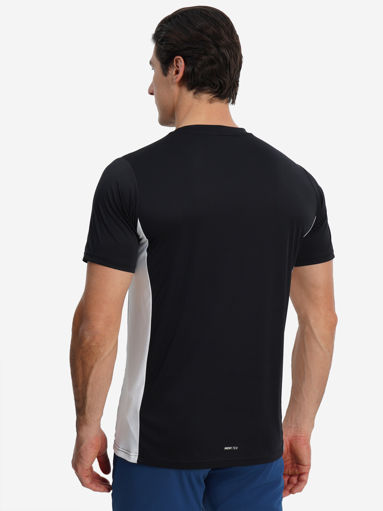 Футболка спортивная Demix, размер 50, черный/белый — фото 1