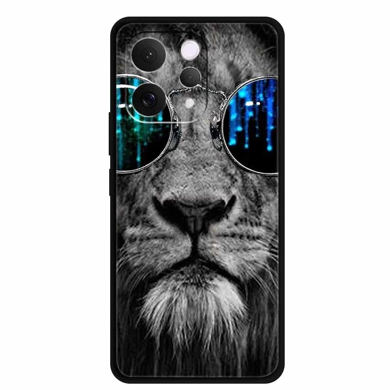 Чехол Lions для Vivo S50 5G 6,59 дюйма с изображением волка, мягкие силиконовые чехлы из ТПУ для Vivo S50 2025, защитный бампер, Funda Para